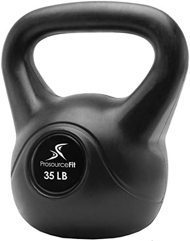 ProsourceFit Vinyl Plastic Kettlebell from 10, 15, 20, 25, 30, and 35 lbs