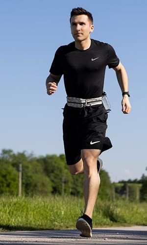 Fitgriff® Running Belt for Men & Women - Secure Jogging Pouch for Phone, Keys & Essentials - For All Cell Phones