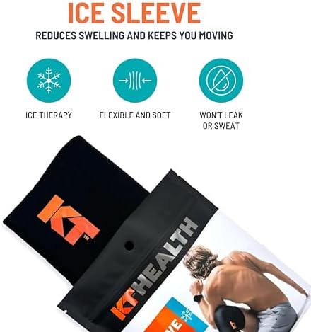 KT Health, Size XL/2XL, Ice Sleeve and Universal Bag, Direct 360 Degree Cooling and Compression