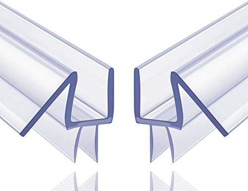 2-Pack Butecare Frameless Shower Door Bottom Seal for Glass Doors – Stop Shower Leaks and Create a Water Barrier (1/4” x 39”)