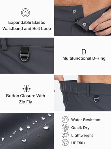 NORTHYARD Men's Casual Cargo Shorts Lightweight 9" Hiking Golf Work Quick Dry Camping Outdoor Travel Fishing with 7 Pockets