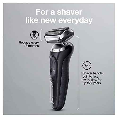 Braun Series 7 7085cc Flex Rechargeable Wet & Dry Men's Electric Shaver with Clean & Charge Station, Stubble & Beard Trimmer