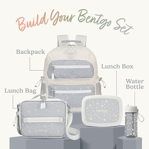 Bentgo Kids Water Bottle (Whimsy & Wonder Collection) - Leak-Proof Durable Tritan 15 oz. Cup for Kids/Toddlers 3+; Flip-Up Safe-Sip Straw for School, Sports, Daycare, Camp & More (Starry Sprinkle)