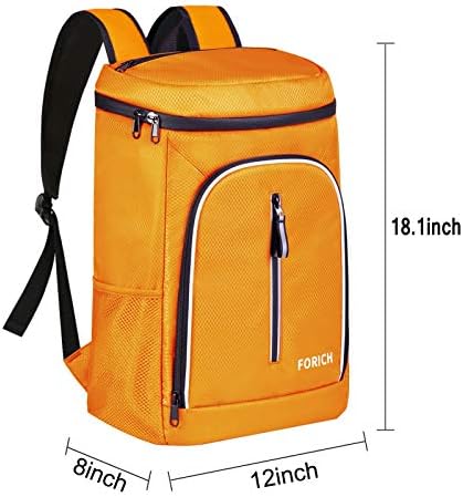 FORICH Soft Cooler Backpack Insulated Waterproof Backpack Cooler Bag Leak Proof Portable Small Cooler Backpacks to Work Lunch Travel Beach Camping Hiking Picnic Fishing Beer for Men Women