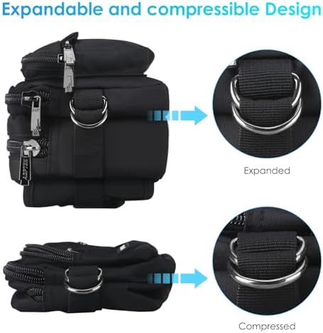 AGPTEK Fanny Pack for Women Men, RFID Large Capacity Waist Wallet Bag, Adjustable & Waterproof Bum Belt Pouch for Travel, Running, Shopping, Hiking, Dog Walking, Cycling, Climbing