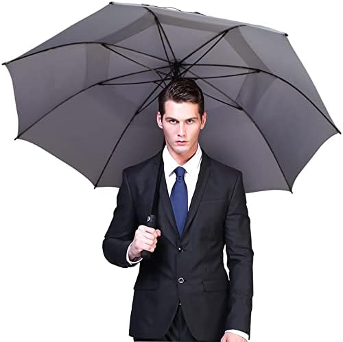 G4Free 47/54/62/68 Inch Automatic Open Golf Umbrella Oversize Extra Large Double Canopy Vented Windproof Waterproof Stick Umbrellas