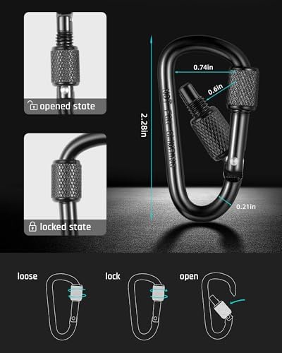 TISUR Magnetic Quick Release Keychain,Magnet Carabiner Clip Key Holder, Detachable Key Chain Rings for Car Keys,Pull Apart Keychain Organizer Accessories for Men Women