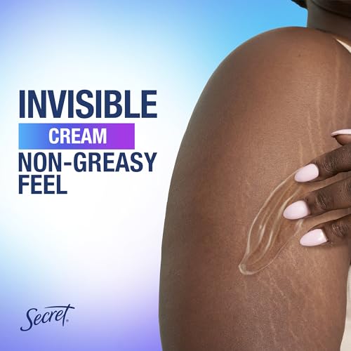 Secret Whole Body Deodorant Cream for Women, Peach & Vanilla Blossom Scent, Aluminum Free Deodorant, 72 HR Odor Protection, 3.0 oz