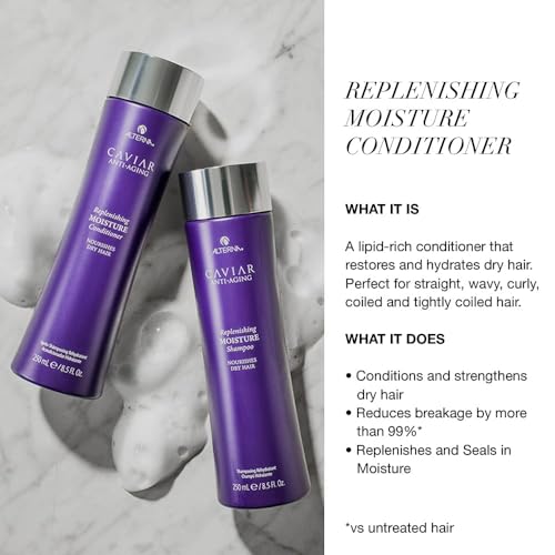 Alterna Caviar Anti-Aging Replenishing Moisture Shampoo/ Conditioner, 8.5 fl. oz.