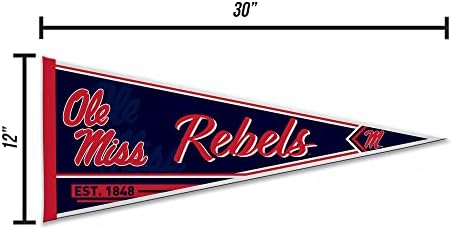 Rico Industries NCAA Classic 12" x 30" Felt Wall Décor Pennant - Great for Home/Bed Room/Man Cave Décor