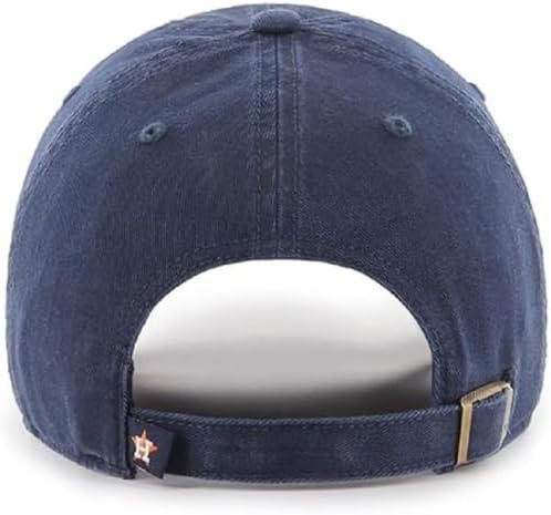 47 Brand MLB Team Color Home Primary Logo Clean Up Adjustable Baseball Cap Hat, Adult One Size Fits All