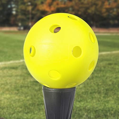 Franklin Sports Plastic Softballs - MLB - Includes 6 Balls for Batting Practice or Backyard Baseball Play - Replacement Balls – 90mm Official Baseball Size - Yellow