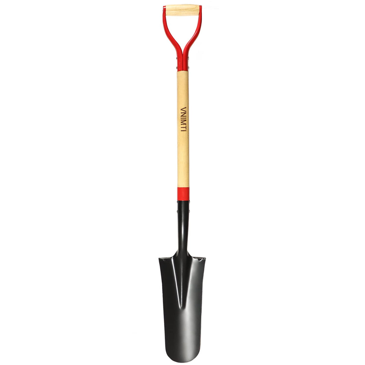 VNIMTI Spade Shovel,Transplanting Spade,Drain Spade,Spade Shovels for Digging,Sharp Shooter Shovel or Spade,45Inch,Steel D-Grip,Wooden Handle