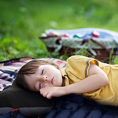 Hikenture Camping Pillow with Removable Cover - Ultralight Inflatable Pillow for Neck Lumbar Support - Upgrade Backpacking Pillow - Washable Travel Air Pillows for Camping, Hiking, Backpacking