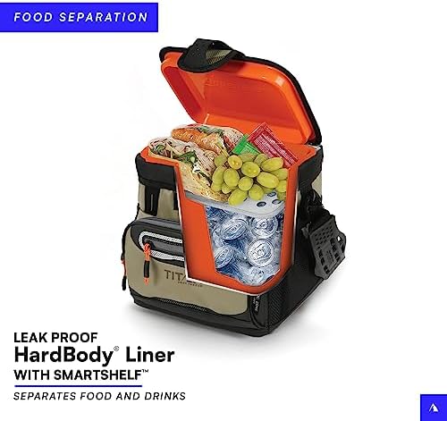 Arctic Zone Titan Deep Freeze Cooler - Zipperless Hardbody Cooler - Small & Large Capacity- Beach & Camping Cooler - Deep Freeze Insulation, HardBody Liner, and SmartShelf