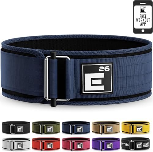 Self-Locking Weight Lifting Belt - Premium Weightlifting Belt for Serious Functional Fitness, Weight Lifting, and Olympic Lifting Athletes - Lifting Support for Men and Women - Deadlift Training Belt