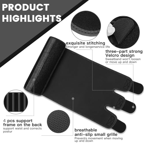 RIYA Waist Trimmer Sweat Waist Trainer for Women and Men Waist Sweat Belt Band Belly Stomach Wrap