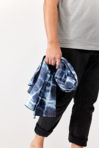 Nomadix Ultralight Towel - Quick Dry & Super Lightweight - Perfect As A Pack Towel to Save On Space - Made with Recycled Materials - Agua Blue - 30"x54"