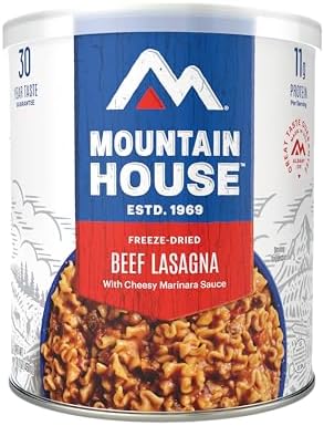 Mountain House Lasagna with Meat Sauce | Freeze Dried Survival & Emergency Food | #10 Can