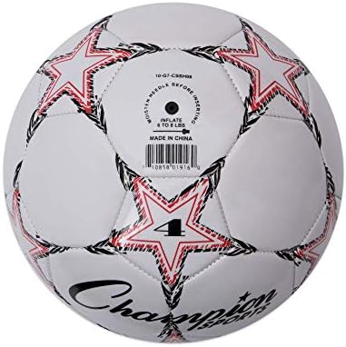 Champion Sports Viper Soccer Ball - Synthetic Leather – Youth, Kids, Adult - Sizes 3, 4, 5