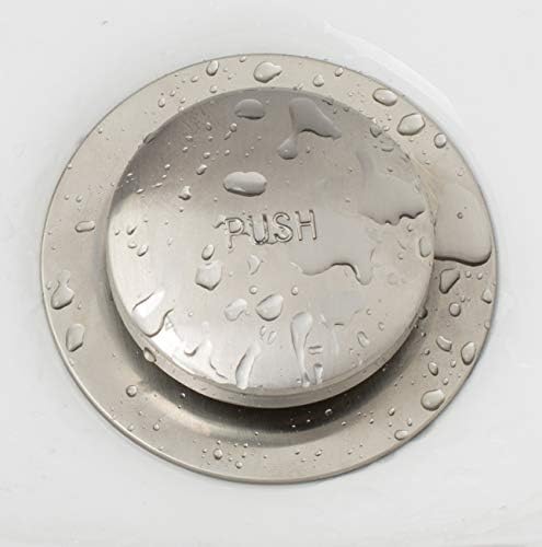 Artiwell Tip-Toe Tub Trim Set with Two-Hole Overflow Faceplate, Replacement Bath Drain Trim Kit with 2-Hole Overflow Faceplate and Universal Fine/Coarse Thread (Brushed Nickel)