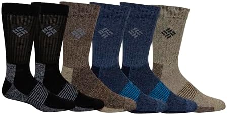 Columbia Men's Moisture Control Crew Socks 6-Pack