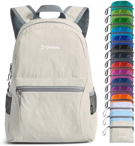 G4Free 20L Lightweight Packable Backpack Travel Hiking Daypack Foldable Backpack for Men Women