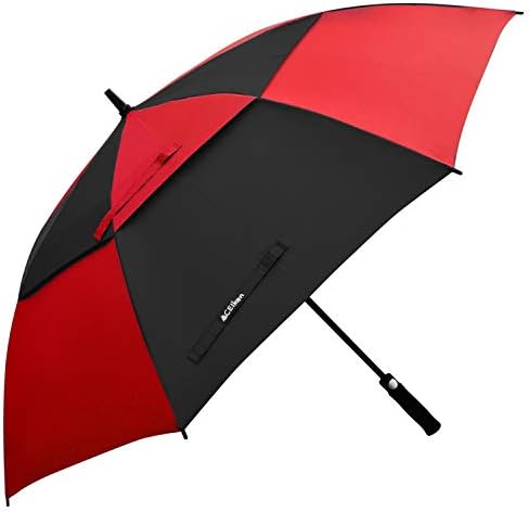 Golf Umbrella Large 58/62/68 Inch Automatic Open Golf Umbrella Extra Large Oversize Double Canopy Vented Umbrella Windproof Waterproof for Men and Women