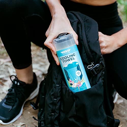 Hero Cooling Towel, Hiking, Sports, Yoga (Pack of 2) Ultra Soft Microfiber, 40 x 12