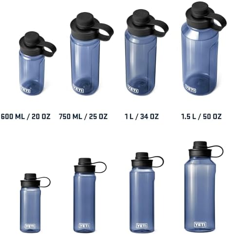 YETI Yonder Water Bottle with Yonder Tether Cap, Lightweight, Leakproof and BPA-Free