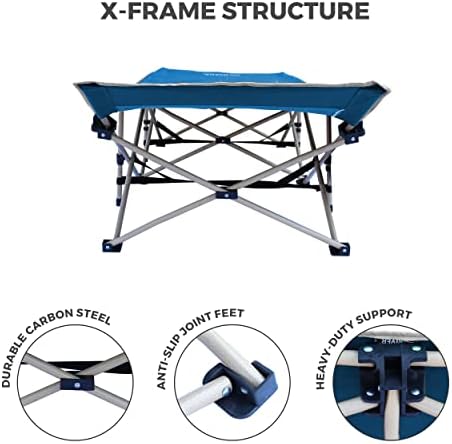 OSAGE RIVER Camping Cot for Adults - Folding Camping Cot - Portable Cots for Sleeping - Rated for 300 lbs