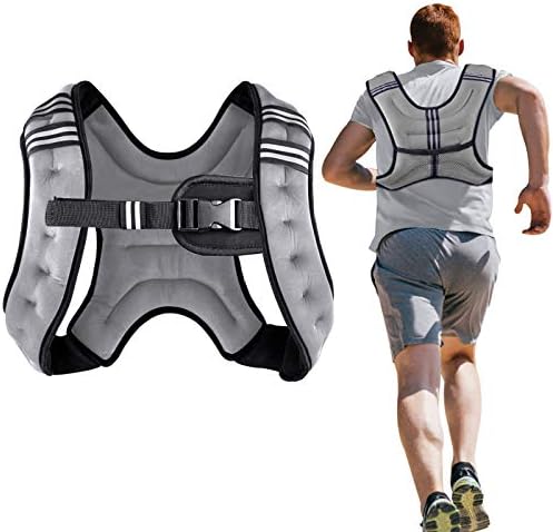 Weighted Vest Weight Vest for Men Women Kids Weights Included, Body Weight Vests Adjustable for Running, Training Workout, Jogging, Walking