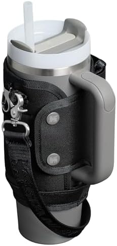 Stanley All Day Quencher Carry All for 40 oz Tumbler with Handle | Crossbody Bag with Phone Holder Pocket, Card Sleeve & Detachable Strap | Water Bottle Carrier Bag | BPA-Free |