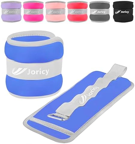 Ankle Weights A Pair of 1/2/3/4/6/8/10/12/20 LBS Wrist Leg Arm Weights for Women Men kids child with Adjustable Straps, Strength weighted for Physical Therapy Running Walking Fitness Gym Workout