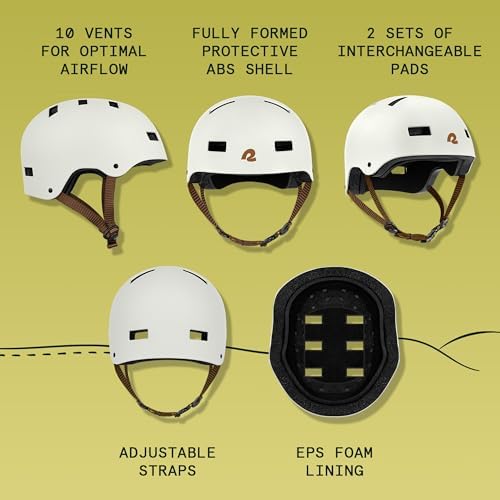 Retrospec Retrospec Dakota Bike Helmet - Skateboard Helmet Premium Protection Multi-Sport Bike, BMX, Skating, Scooter, and Skate Helmet