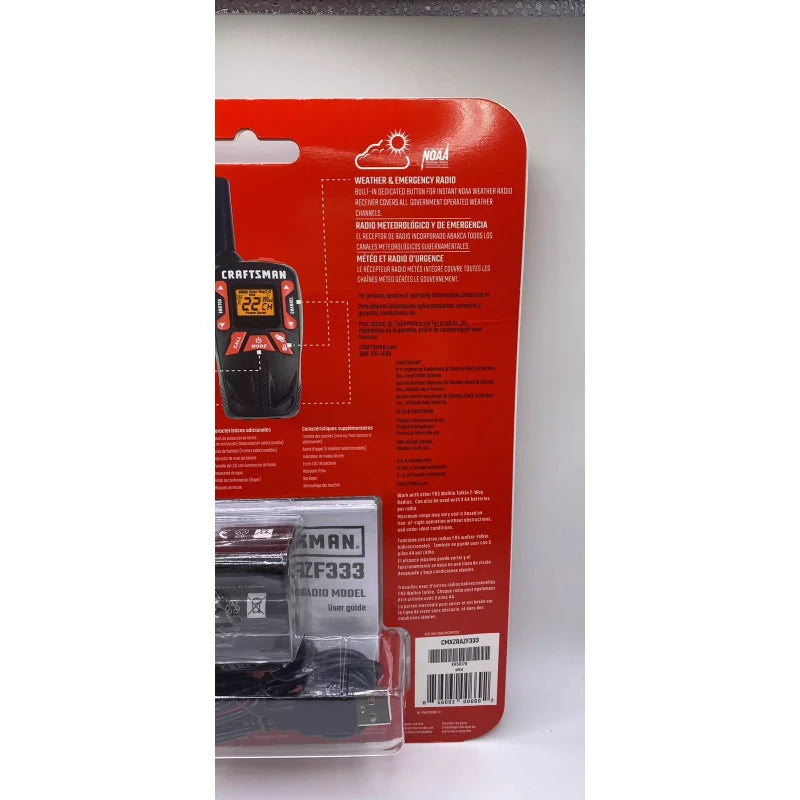 Craftsman Walkie Talkies CMXZRAZF333 Hands-Free Rechargeable