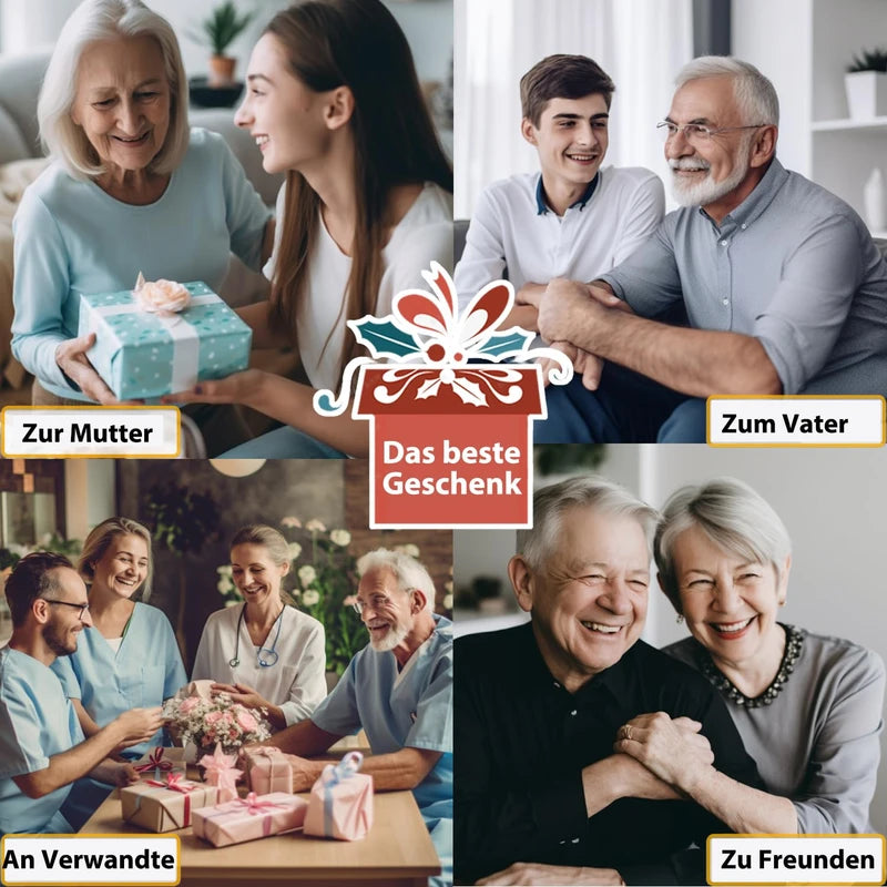 Hearkent Talking Clock Visually Impaired Radio-Controlled Clock German Voice LCD Large Number Easy to Read Senior Watch for Seniors Blind Clock, silver, Bracelet