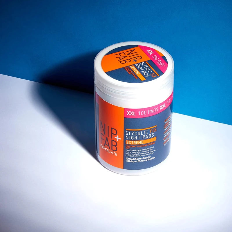 Nip + Fab Glycolic Fix Night Pads Extreme, Supersize, 4.56 Fl Oz, 100 Count