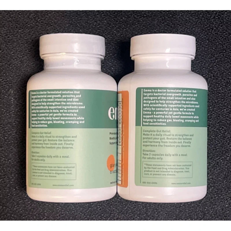 Konscious Emma Relief Supplement Konsciens Keto for Gut Bloating 60 Capsules PACK OF 2