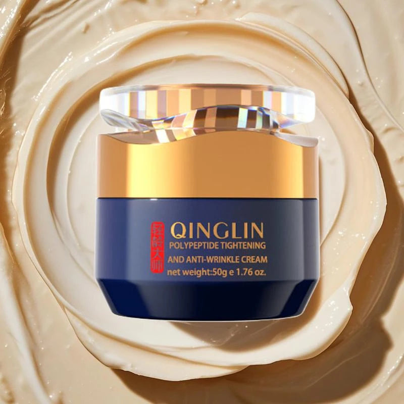 QINGLIN Polypeptide Firming Anti-Wrinkle Cream - Contains Peptides, Tocopherol, Sodium Amino Acid springtok - Specification: 1 bottle