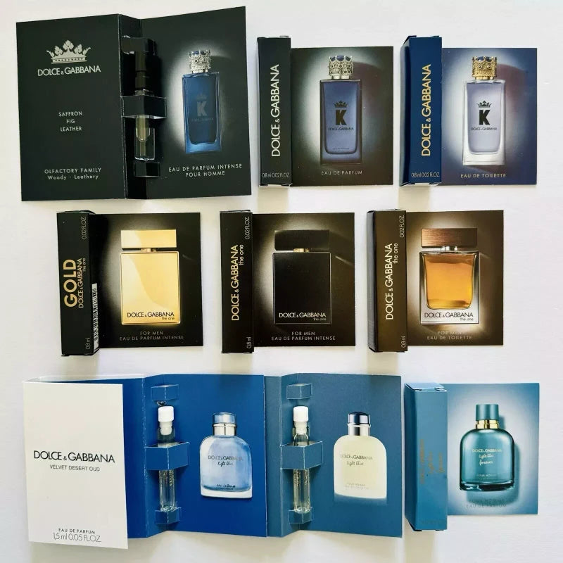 Dolce&Gabbana D&G Dolce & Gabbana Cologne Collection For Men Sample Spray Vial Set Of 10