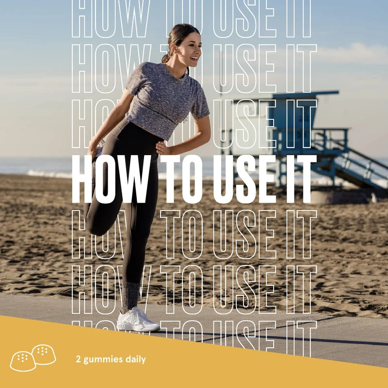 Bulletproof Sugar-Free Peach Ginger Turmeric Gummies, 60 Count, Keto Supplement for Joint and Inflammation Response Support