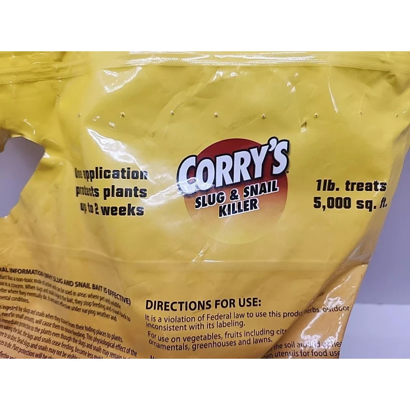 Corry's New Sealed Corry's 8 Lb Slug and Snail Killer Pet Safe Corrys