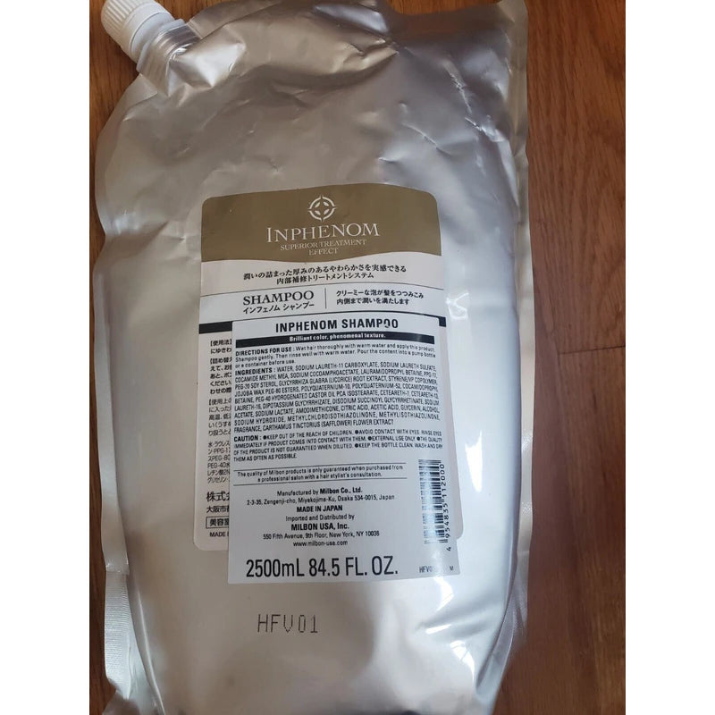 MILBON INPHENOM SHAMPOO ---2500 ML REFILL
