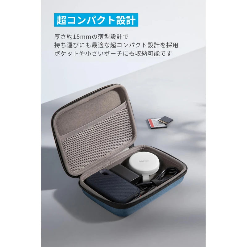 Anker MagGo USB-C Card Reader (3-in-1, 10Gbps) Black USB PD Supported USB-C Port, SD Card Slot, Micro SD Card Slot, High Speed Data Transfer at Up to 10Gbps, Up to 42.5W High Output Pass-Through Rapid