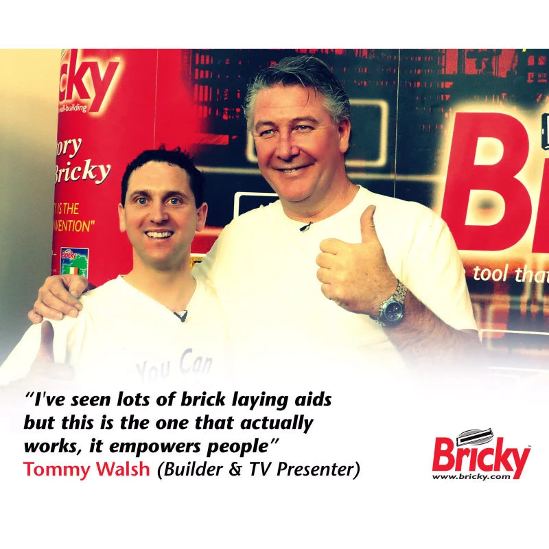 Bricky - Wall Building / Bricklaying Tool + trowel (Adjustable Model)