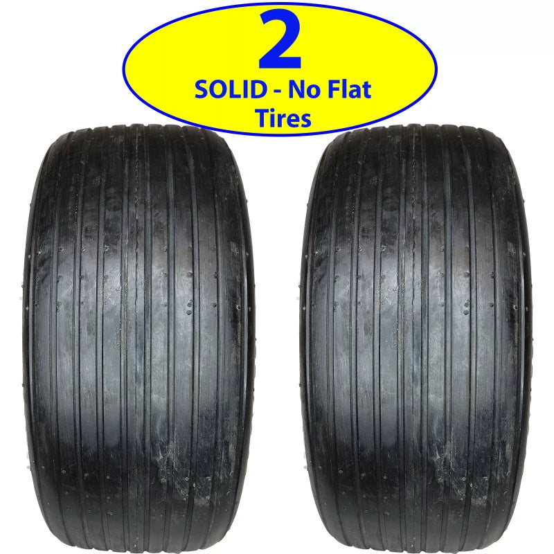 Kubota 15x6.00-6 Rib flat free solid TIRE some Kubota Zero turn riding mowers 15/6.00-6