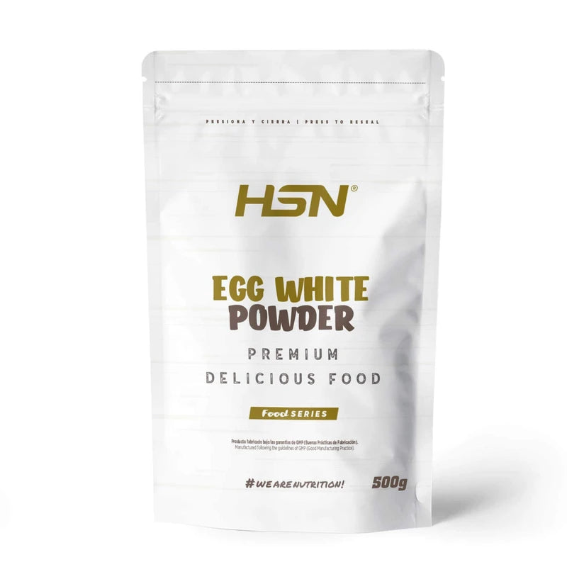 HSN Egg Albumin | 100% Dehydrated Protein Powder | Natural Protein | Fat Free, Cholesterol Free, Vegetarian, Gluten Free, Lactose Free, Natural Flavouring, 500 g