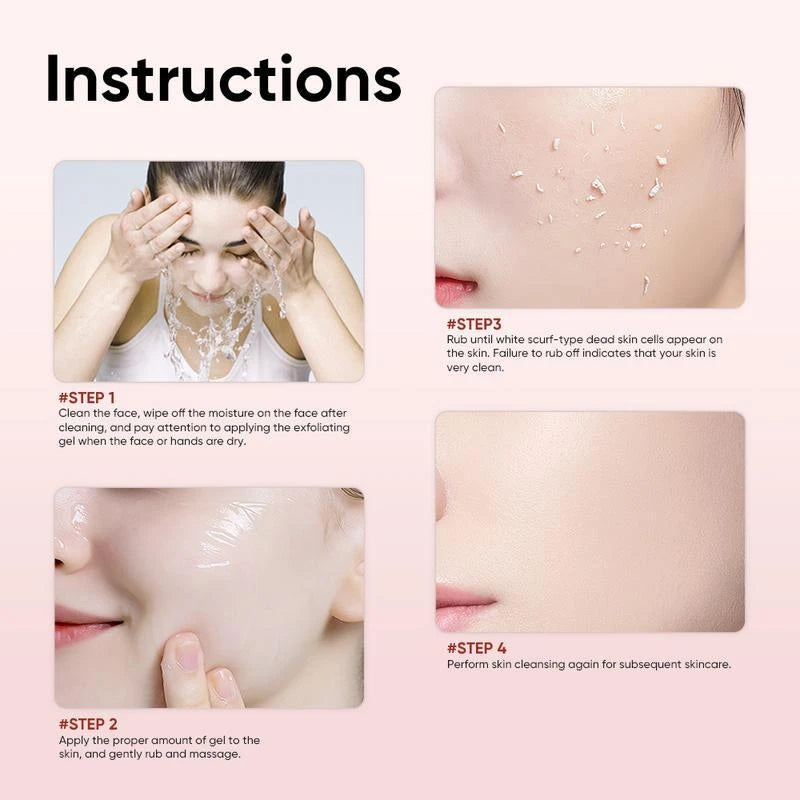 QUARXERY Facial Purifying Exfoliating Gel 50g Skincare Skin Repair DeepCleansing Facial Gel, Facial Skin - Specification: 1pc