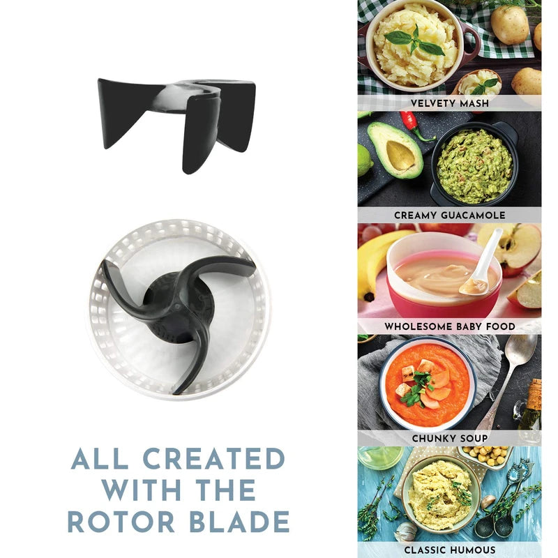 Masha Official Electric Potato Masher Hand Blender 3-in-1 Multi Tool Blends Purees Whisks - Immersion Mixer - Vegetables & Potatoes - Soup Maker